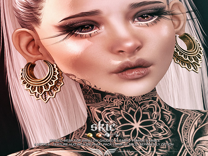 A*S SKIE_^^Swallow^^Gauged XL Ears _FATPACK_(wear me)