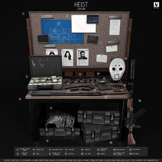 2. :BAMSE: Heist - Heist Plan RARE