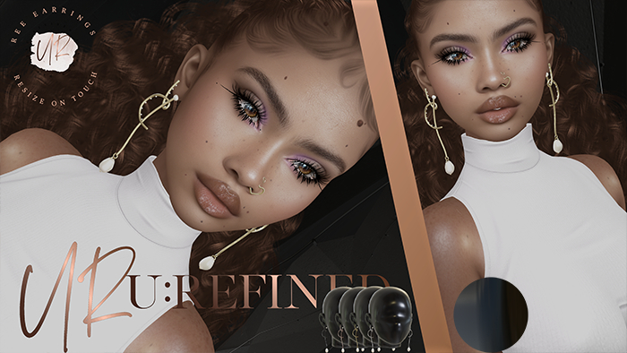 {U:Refined} Ree Earrings [Black]