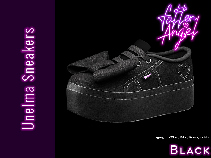 Fallen Angel - Unelma Sneakers - BLACK