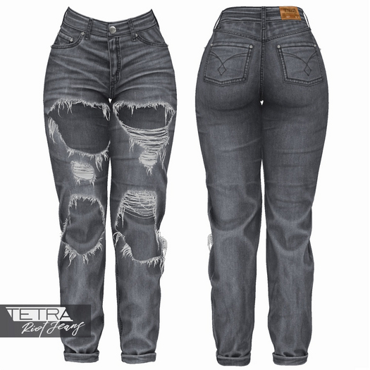 TETRA - Riot Ripped Jeans (Ash)