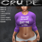 Adulting is Soup and I am a fork  Women's Crop (WCC)  <Wear Me>