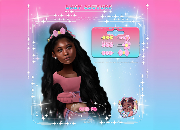 #BABYCOUTURE - Cutie Pie Hair Clips