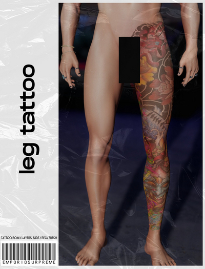 [ES] Leg Tattoo . Color devil 