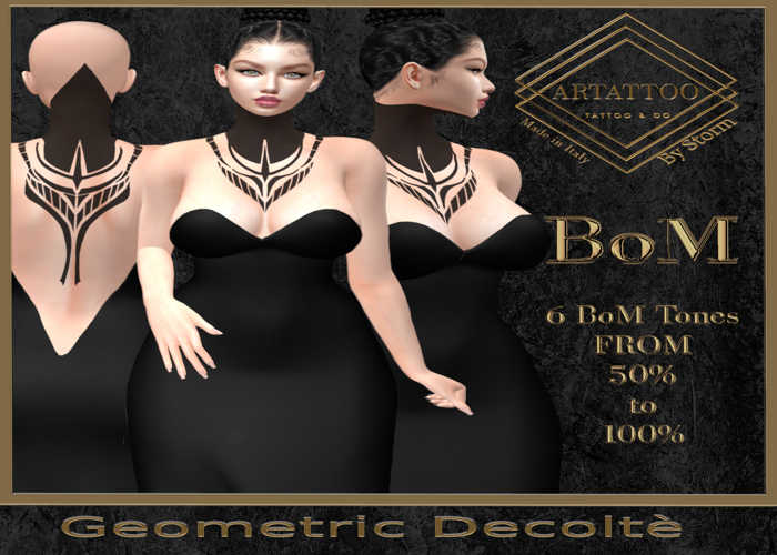Artattoo Geometric Decolte'