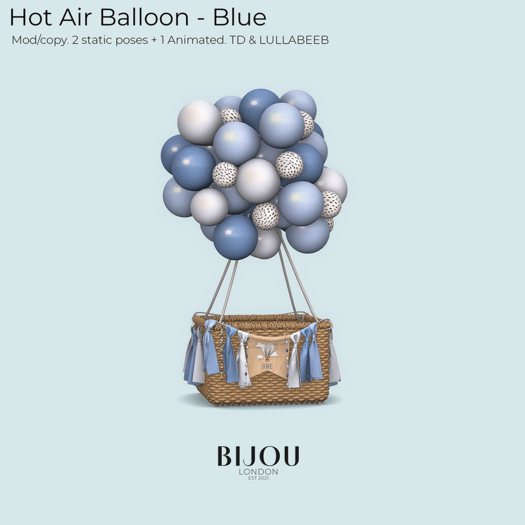 BIJOU :: Hot Air Balloon - Blue *add me*