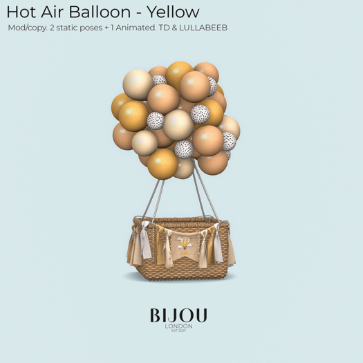 BIJOU :: Hot Air Balloon - Yellow *add me*