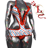 4th of July White Lesly Swimsuit LaraX