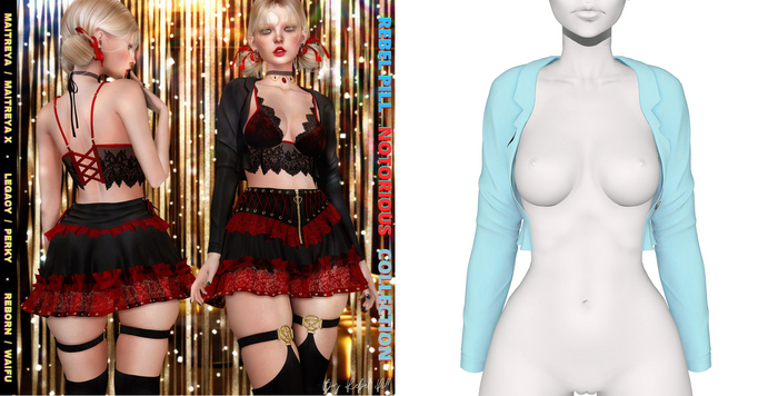 Rebelpill - Notorious Collection Jacket Baby Blue