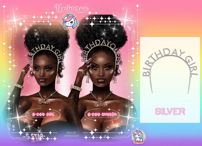 #UNIVERSA - BDAY GIRL - [SILVER]