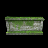 {S} Full Perm Short Old Ivy Stone Brick Wall
