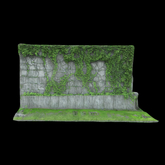 {S} Full Perm Old Ivy Stone Brick Wall 04