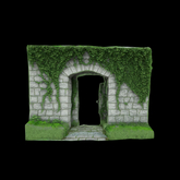 {S} Full Perm Old Ivy Stone Brick Entrance