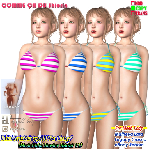 =CS= Bikini Swimsuit 101TC BORDER V1N