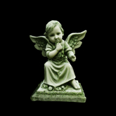 {S} Full Perm Cherub Stone Statue 01