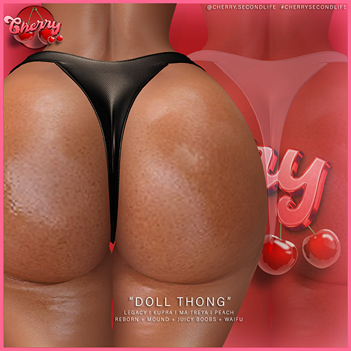 C ` Doll Thong - Black