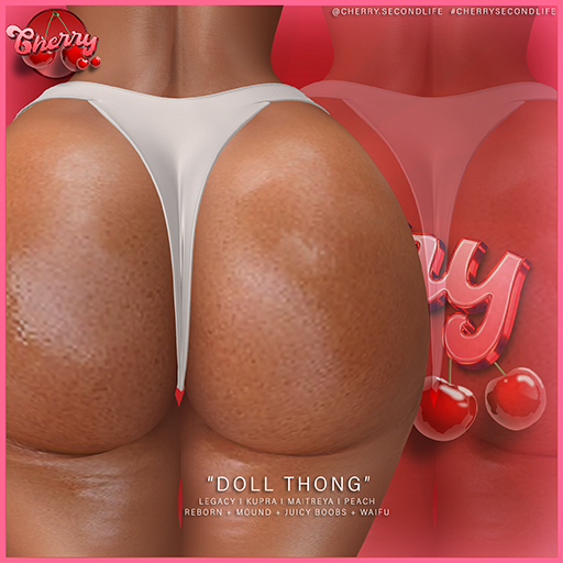 C ` Doll Thong - White