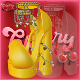 C ` Doll Heels - Yellow