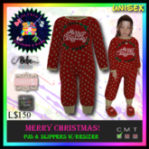 *LVD* Merry Christmas Pjs - Bebe Youth, Toddl- TD/BeBe Toddler