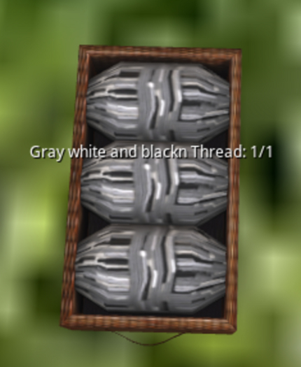 [G&S] gray white and black  thread x 10