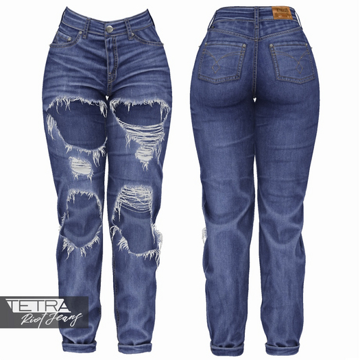 TETRA - Riot Ripped Jeans (Berry)