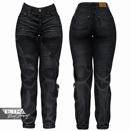 TETRA - Riot Ripped Jeans (Onyx)