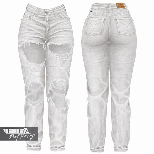 TETRA - Riot Ripped Jeans (Snow)