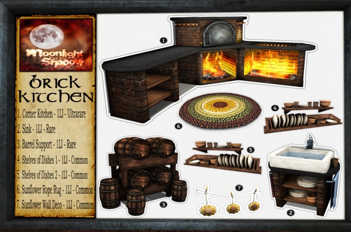 "Moon_Sha" Brick Kitchen - Sink <<Rare>>