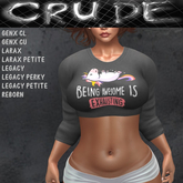Being Awesome is Exhausting (Unicorn) Women's Crop (WCC)  <Wear Me>