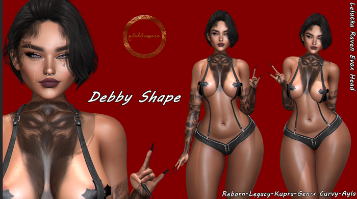 ::G.B-Debby Shape-Lelutka Raven Evox Head:: Vallore ayla and other bodies