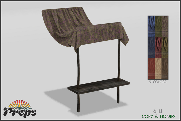 PROPS Market Half Stall & Awning - Texture Changing