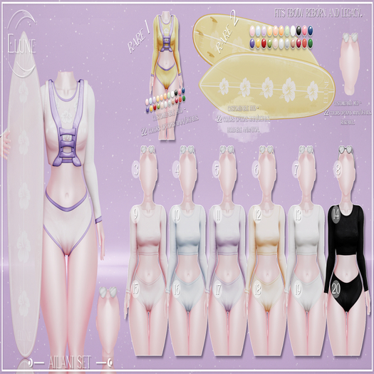 Elune. Ailani Set white Legacy