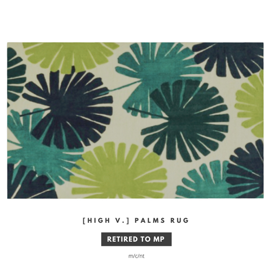 [high v.] Rug Palms
