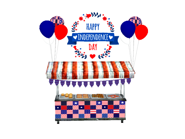  4th Of July Hot Food Stall