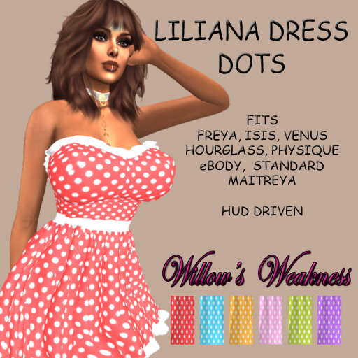 LILIANA DRESS DOTS BOX