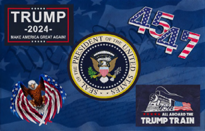 Welcome Mat-Trump 45/47 (Blue)
