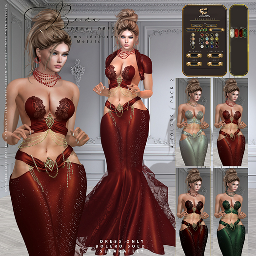 Son!a-Edge (Khara) Beena Formal Mesh Dress Fatpack