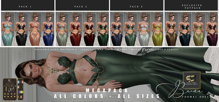 Son!a-Edge (MEGAPACK) Beena Formal Mesh Dress ALL SIZES & COLORS