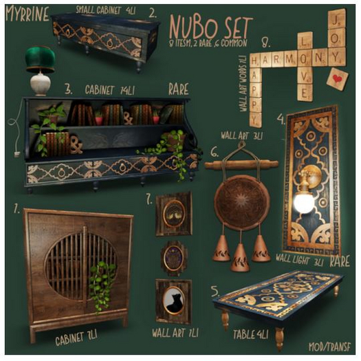 1. Myrrine. NuBo set cabinet
