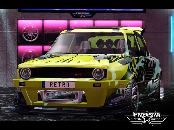 The 5 STAR RETRO MONSTER [ LIME YELLOW ] KIT V.0.01