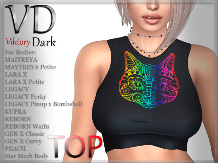 VD#036 Top Black Cat