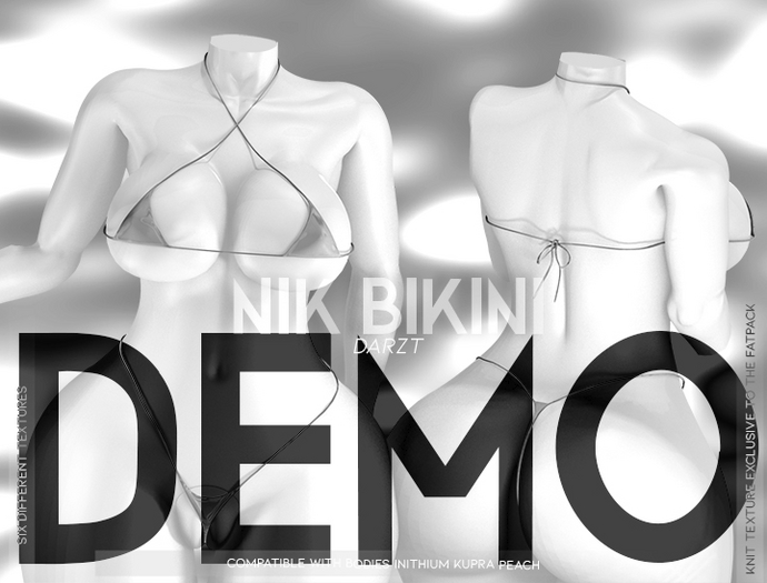 l DARZT l DEMO NIK BIKINI  I BLACK I PEACH I  INITHIUM l