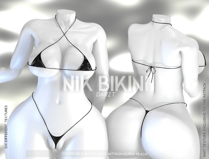 l DARZT l NIK BIKINI  I BLACK I PEACH I  INITHIUM l