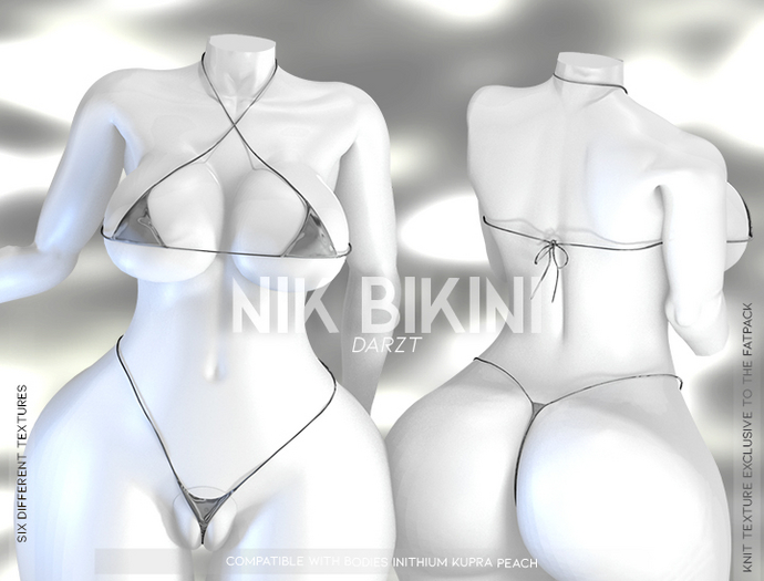 l DARZT l NIK BIKINI  I WHITE I PEACH I  INITHIUM l