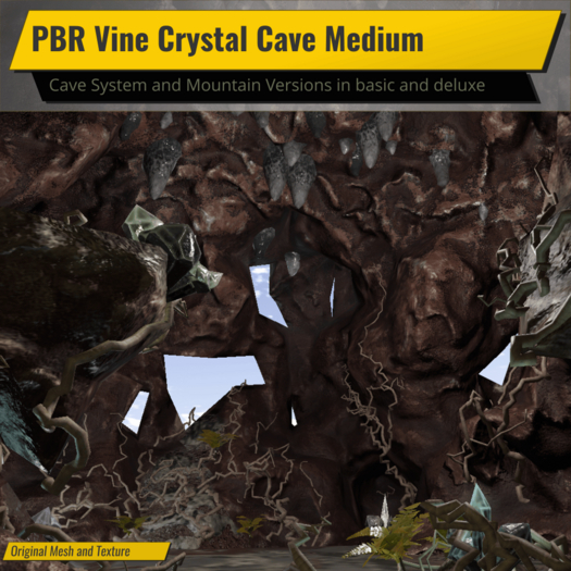 PBR Vine Crystal Cave Medium