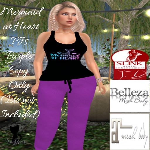 *SB* Mermaid at Heart PJs Purple