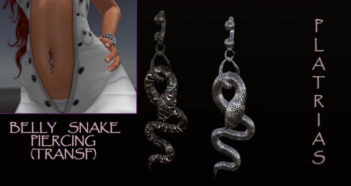 BOX BELLY SNAKE PIERCING (2 MODELS)