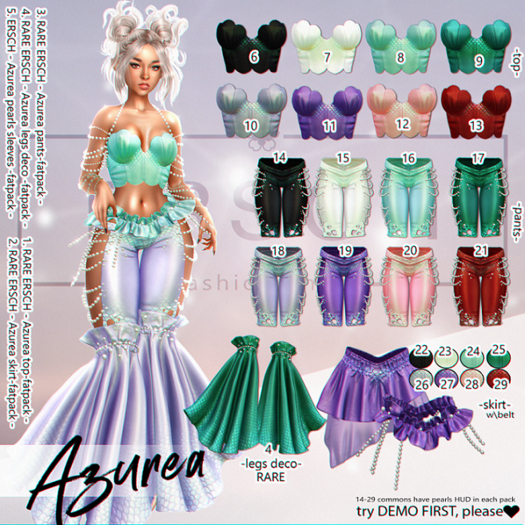 01. ERSCH - Azurea {Bombshell} top -fatpack- RARE