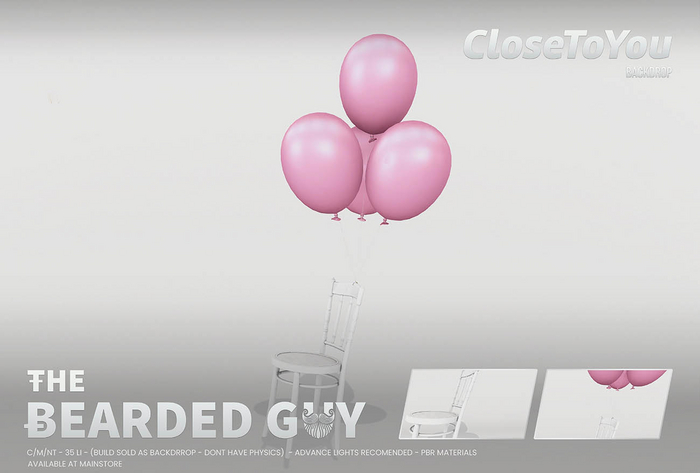 Close To You Backdrop - The Bearded Guy