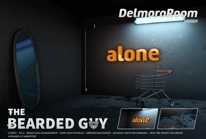 Delmoro Room Backdrop PBR - The Bearded Guy